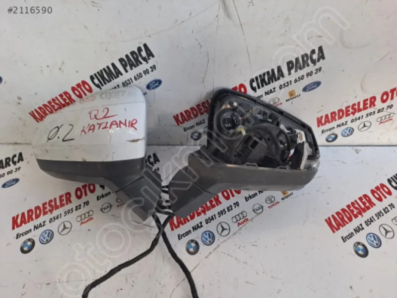 Audi Q2 Dış Dikiz Aynası Sol Elektrikli Katlanır