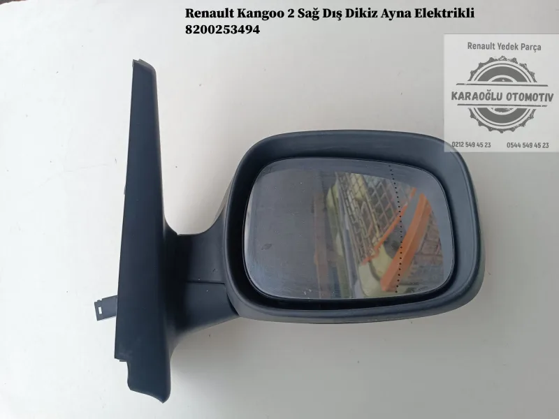 Renault Kangoo Dış Dikiz Aynası Sol Elektrikli Katlanır